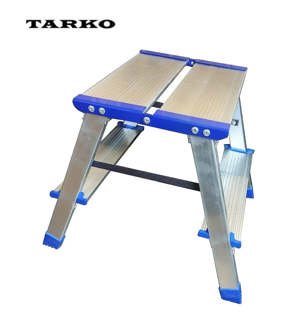 Стремянка TARKO 14202. 39 см. 2x2 ступени. Двусторон. с увелич. площадкой. РБ.
